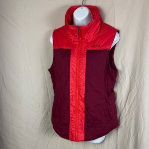 Marmot Abigail vest two toned burgundy and red size large